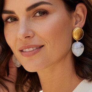 Vintage Lucite Drop Earrings Made in Italy